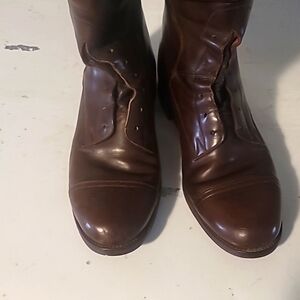 Men esqurien brown riding boots